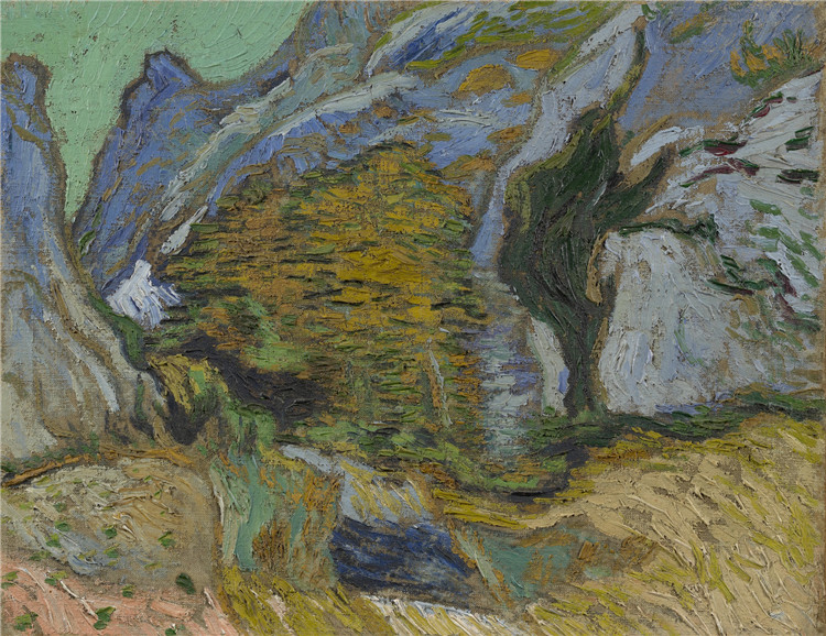 Les Peiroulets Ravine Vincent Willem Van Gogh Oil Painting